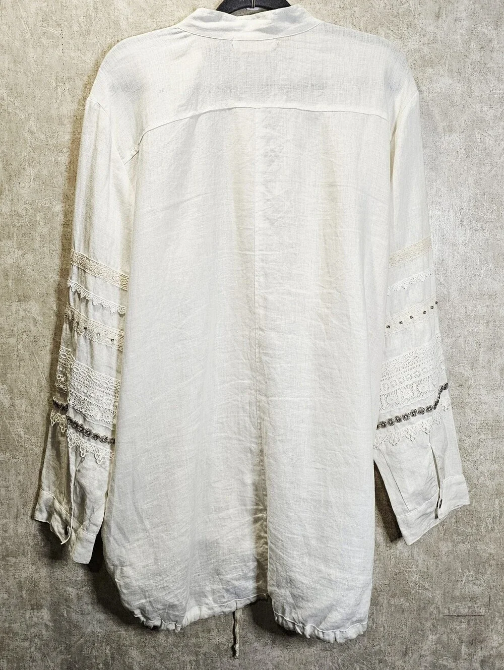 Johnny Was 4 Love And Liberty Lagen Look Linen Embellished Jacket
